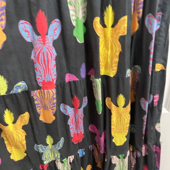 Sheridan French Colorful zebra  Maxi Dress - Picture 8 of 10